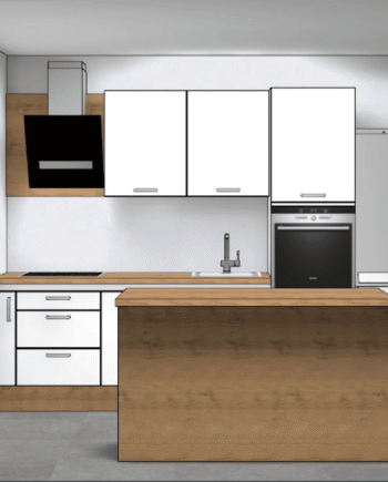 završeni projekt 9647200000, kuhinja po mjeri, model Living