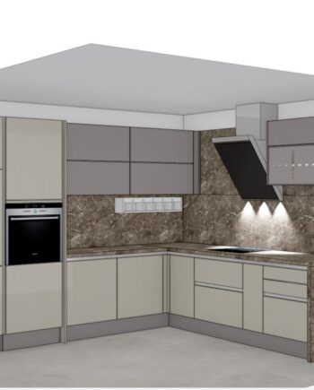 završeni projekt 9663434000, kuhinja po mjeri, model Silbermond