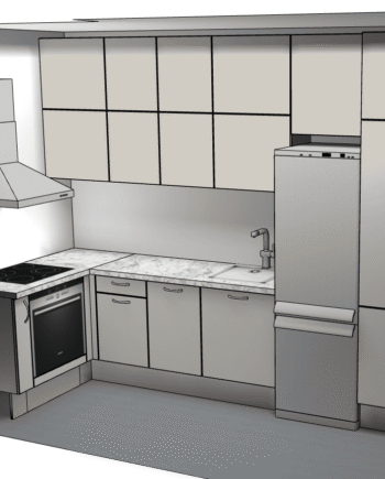 završeni projekt 8645274000, kuhinja po mjeri, model Living