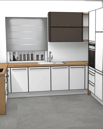 završeni projekt 8665456000, kuhinja po mjeri, model Living