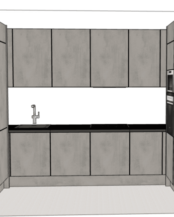 završeni projekt 9628995000, kuhinja po mjeri, model Silbermond