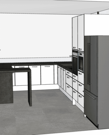 završeni projekt 9639395000, kuhinja po mjeri, model Living