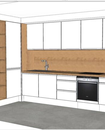 završeni projekt 9652947000, kuhinja po mjeri, model Granada